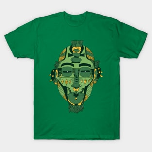 Forrest Green African Mask 5 T-Shirt